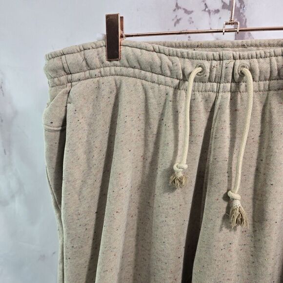 Nike Sweatpants Mens Medium Beige Speckled Club Fleece Revival Limestone + - Picture 2 of 12